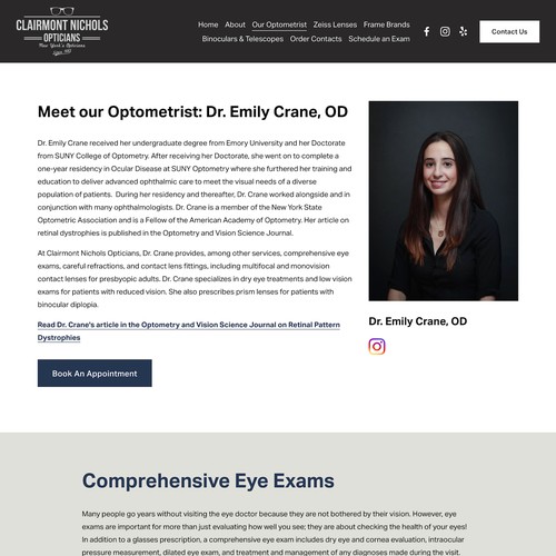 Clairmont Nichols Opticians SEO