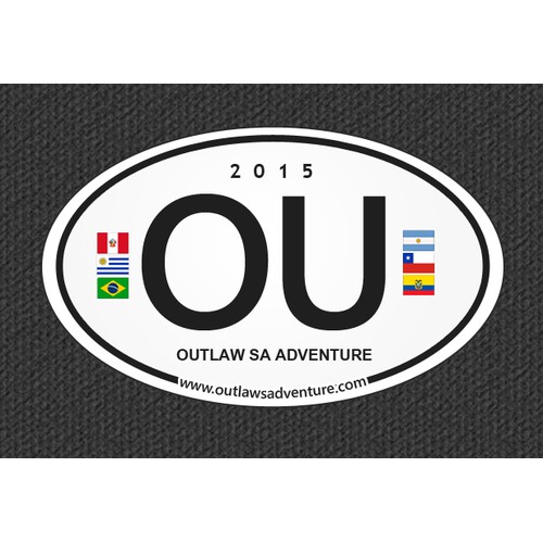 Custom Travel Adventure Sticker (South America)