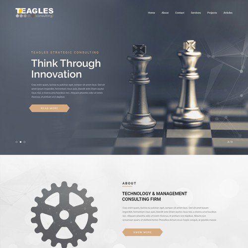 Responsive theme based unique web design