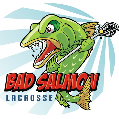 Create the next illustration for BadFish Lacrosse