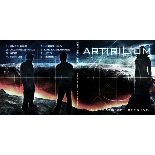 CD Album Cover (front/back) for german metal band "Artirilium"