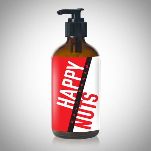 Bottle Label Design for Men's Lotion