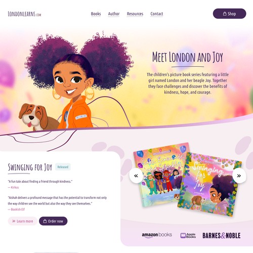 Book promotion website