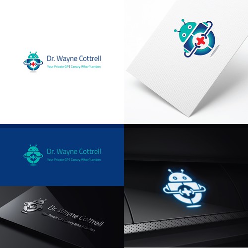 Futuristic Medical Clinic Logo