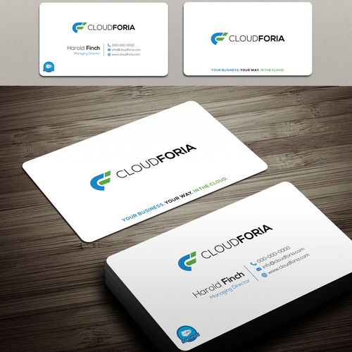 Business Card for Cloudforia. Salesforce Consulting Partner.