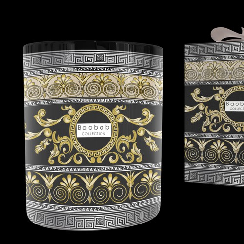 luxury Candle packaging design