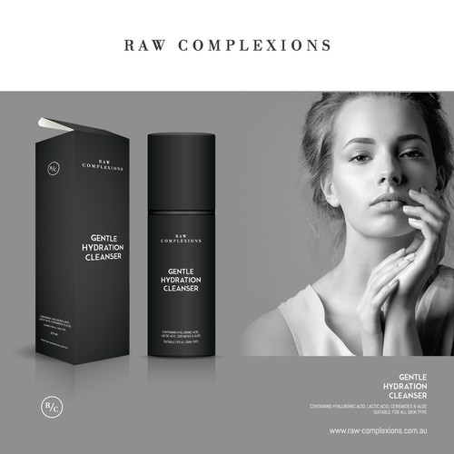 Clean and elegant cosmetic packaging design