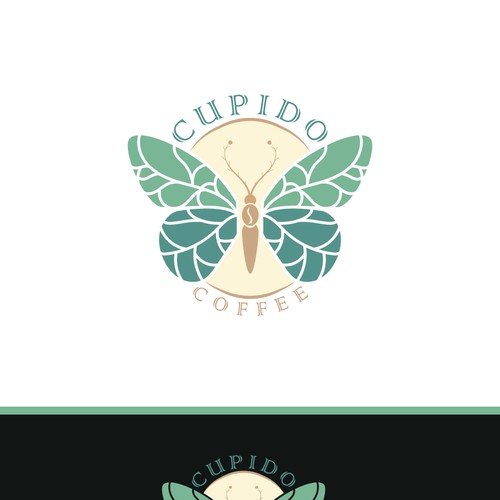 Botanical Butterfly Logo for Cupido Coffee