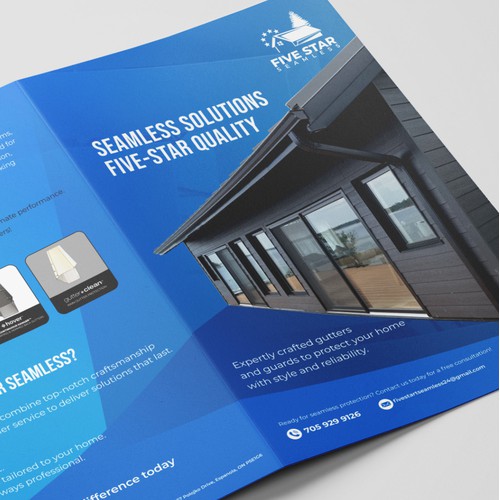 Minimalist and Elegant Letter-Sized Two-Fold Flyer Design