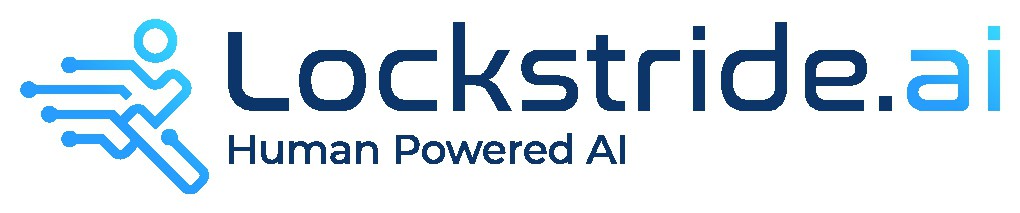 Modern, strong, and uncomplicated human + ai logo
