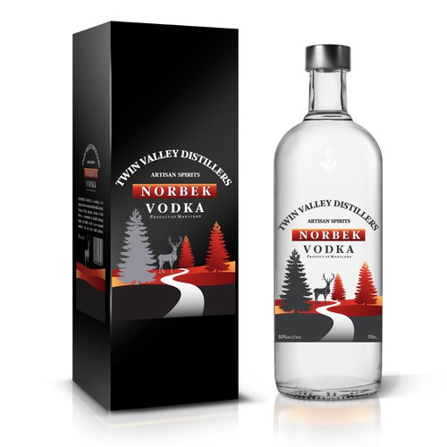 product label for Twin Valley Distillers