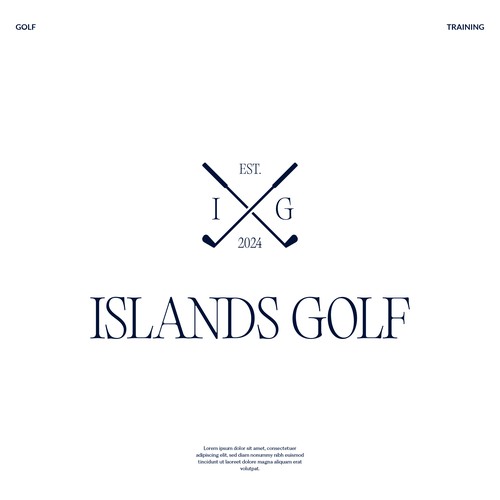 Island Golf logo Design