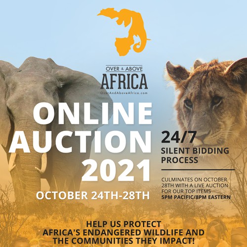 Poster design for non profit that protects and supports wildlife in Africa