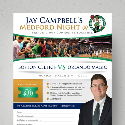 Community Fundraiser at a Boston Celtics game