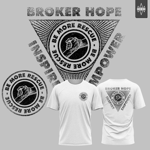 Shirt design illustration for BE MORE RESCUE