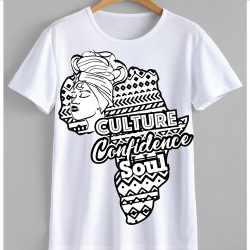 Africa Inspired T-Shirt Design for Women