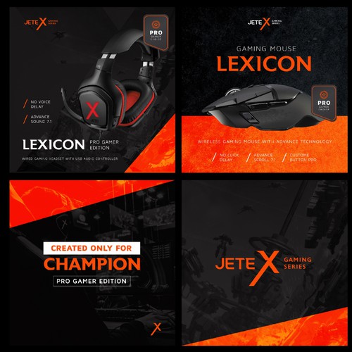 Branding Identity for JETE gaming.