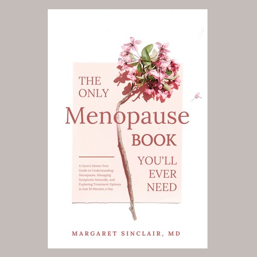 Professional minimalist book cover design in female theme