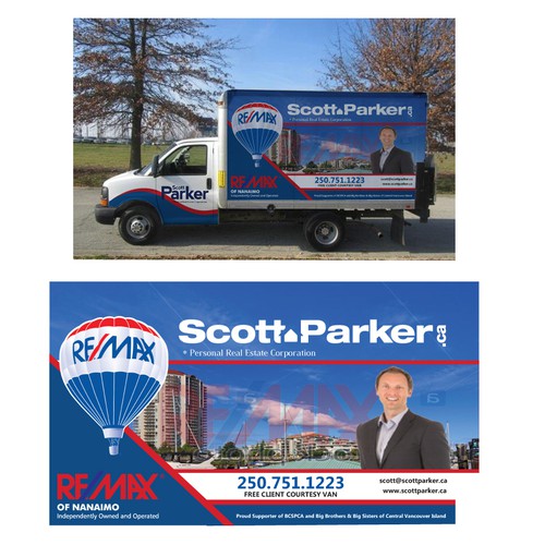 Eye catching professional moving van wrap