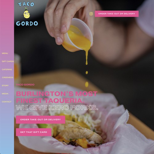 Taco Gordo Taqueria Restaurant Website