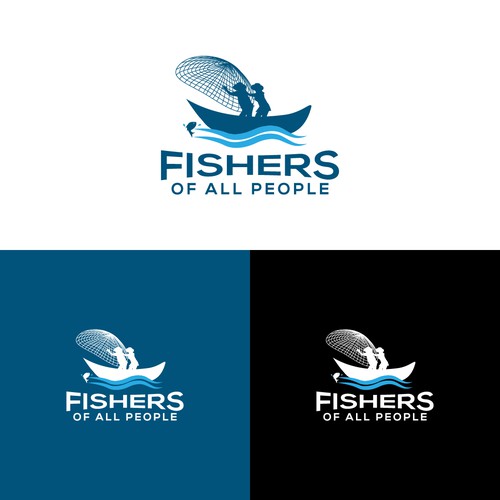 Logo Concept Fo Fishers of all people