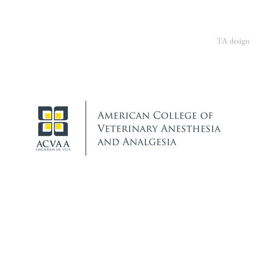 Create the next logo for American College of Veterinary Anesthesia and Analgesiab