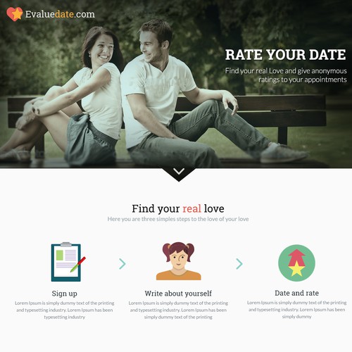 Coming Soon Page for dating site