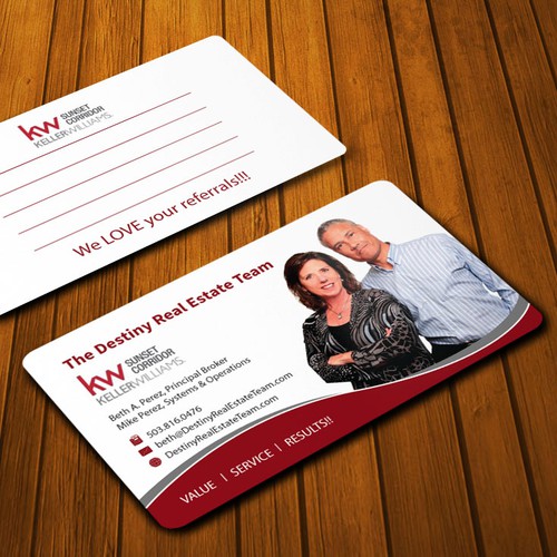 Realtors want business card that really STANDS OUT!!