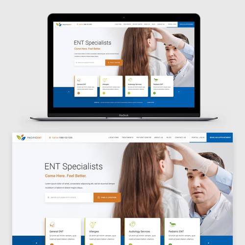 ENT Specialist Website Design