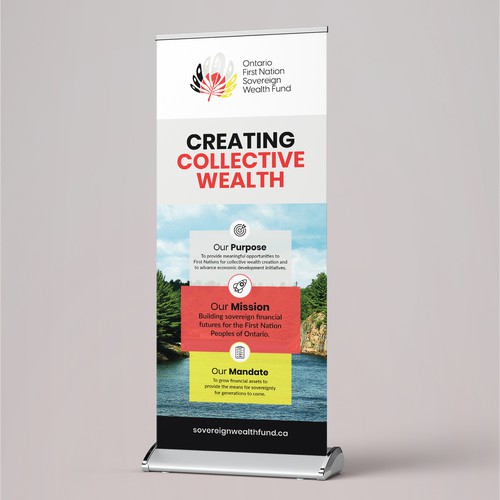 Retractable Banner Design for First Nation Wealth Fund