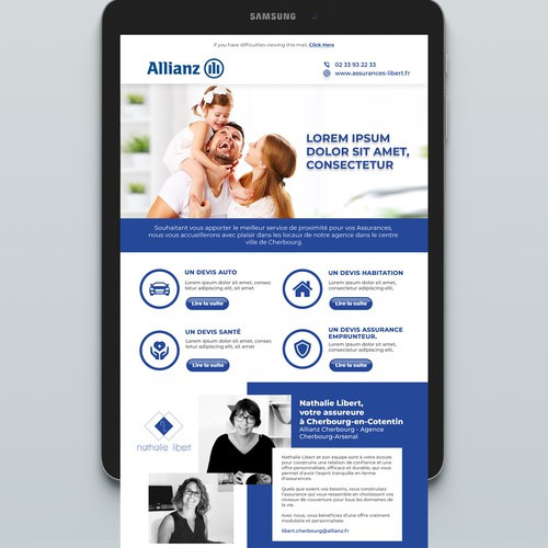 Insurance firm Email marketing Template