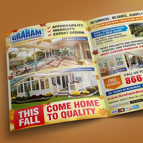 Create the Most Cozy and Professional Magazine Ad for Home Improvement: Florida October Edition!