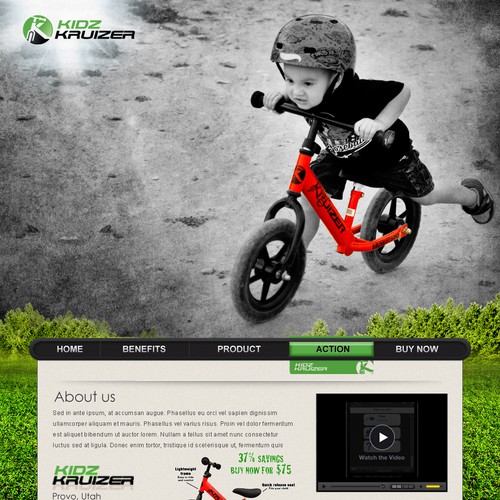 New website design wanted for Kidz Kruizer