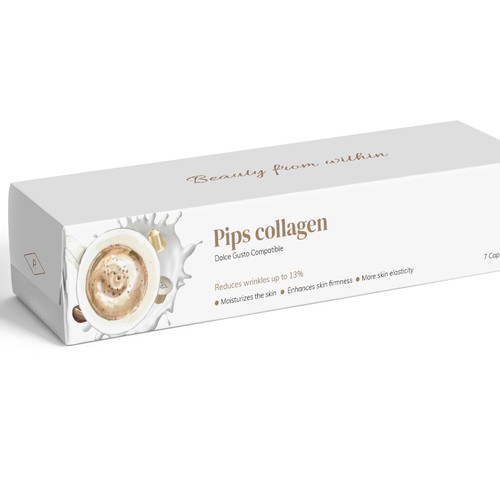 Packaging design for Pips Collagen capsules