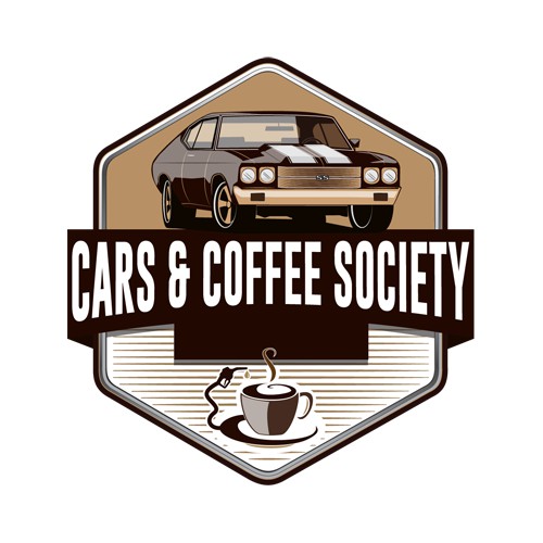 Another T-shirt design for the Cars & Coffee Society, with a Chevelle illustration.