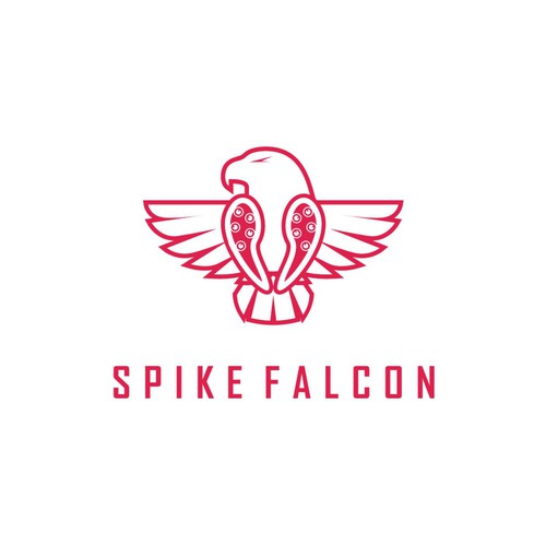 Create a logo for SpikeFalcon, an athletic software company