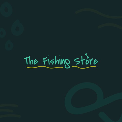 Concepto de logo para tienda de pesca