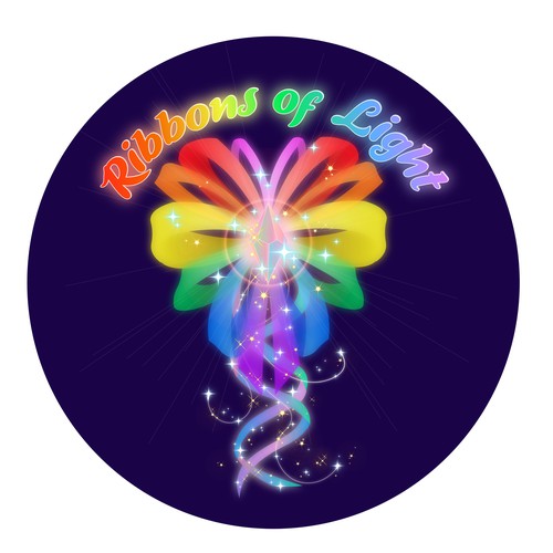 ribbons of light logo concept 