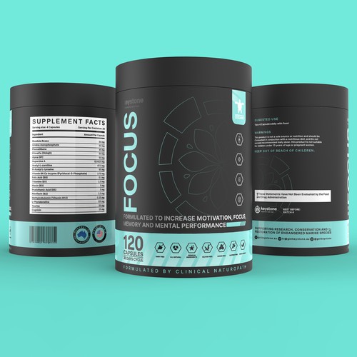 Label for a new supplement brand