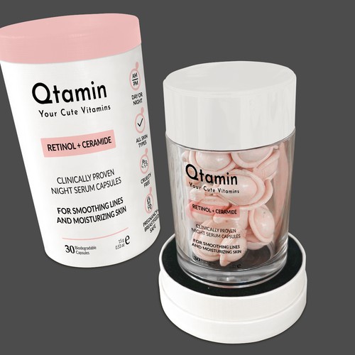 Qtamin Cylinder Packaging