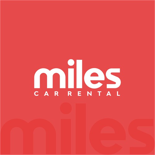 custom wordmark logo for miles