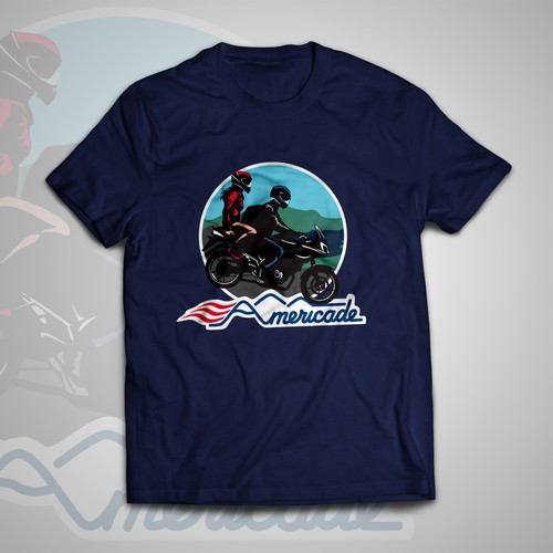Concept for T-shirt stamp for Americade