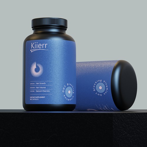 Hair Supplement Label Design