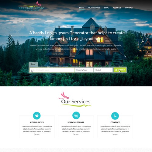 Discovery Ridge Webpage Design