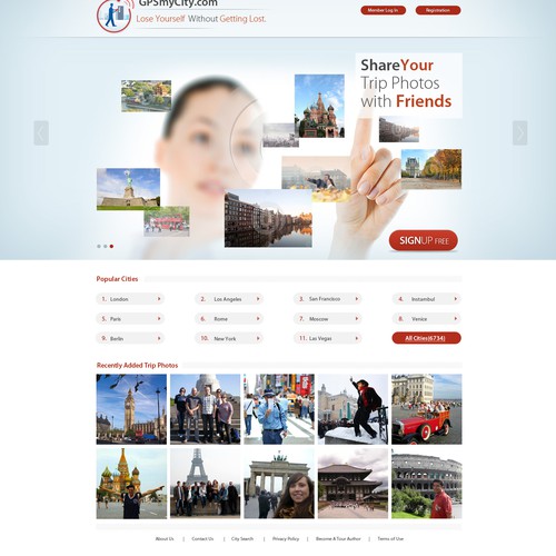 Guaranteed - Travel Photo Sharing WebSite - Wireframes Provided