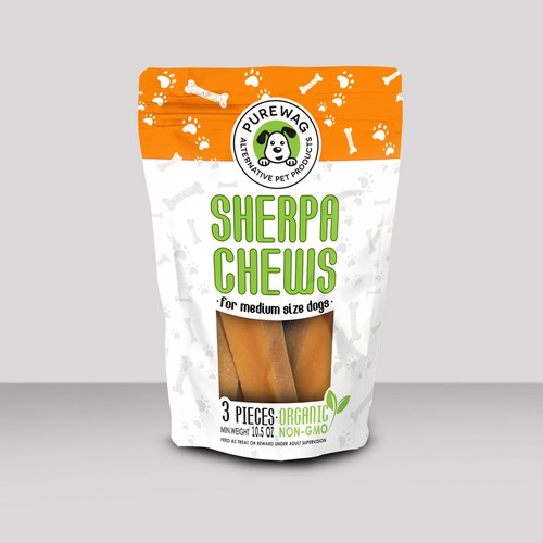 Packet for dog food - Sherpa Chews