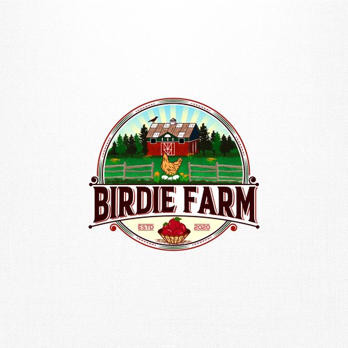 Inspired typography logo for a 'farm to fork' regenerative farm and lifestyle brand
