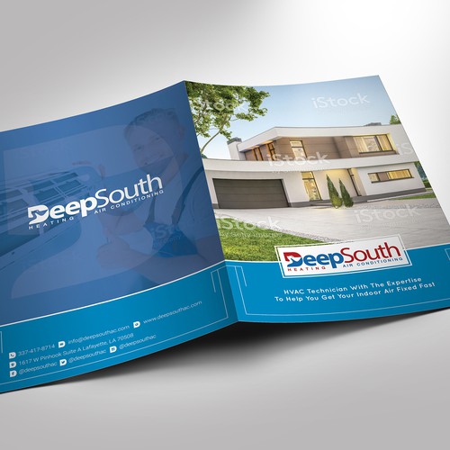 Half Fold or Bi-fold Marketing Brochure 