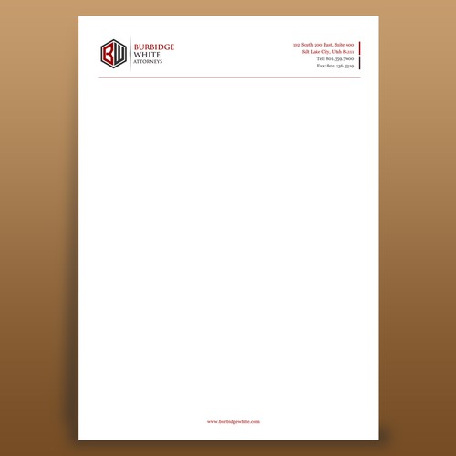 simple letterhead design