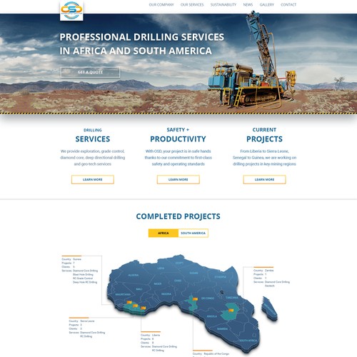 Oresearch Drilling - Website Redesign